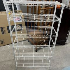 リサイクルショップどりーむ天保山店　No14339　メタルラック　白色　オシャレホワイト　美品の画像