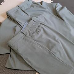 スーツ上下　パンツ2本　グレイ夏の画像