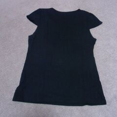 日本製 Lサイズ 黒系 Tシャツ トップス プリント製品 レディース お譲りします。の画像