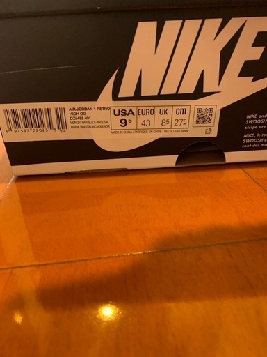 ナイキ　スニーカー　Air Jordan 1 Retro High OG Midnight Navy27.5