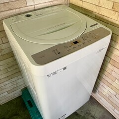 大阪送料無料★3か月保障付き★洗濯機★2019年★シャープ★5.5kg★ES-GE5C-W★S-376