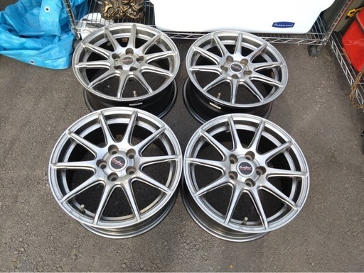 ● ほぼ未使用 MANARAY Euro Speed BRAND CAST SERIES アルミホイール 15インチ 5穴 15×6.5J PCD:100 オフセット40 ハブ穴径52mm ③