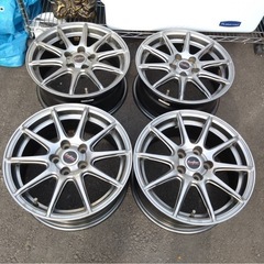 ● ほぼ未使用 MANARAY Euro Speed BRAND CAST SERIES アルミホイール 15インチ 5穴 15×6.5J PCD:100 オフセット40 ハブ穴径52mm ③