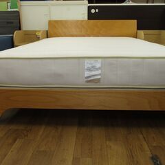 R449 ダブルベッド 無印良品 マットレス、幅140cm Usedの画像