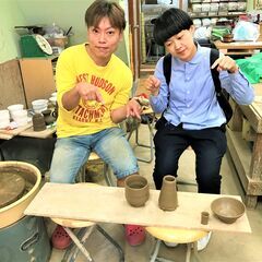 電動ろくろ体験☆2個作れますの画像