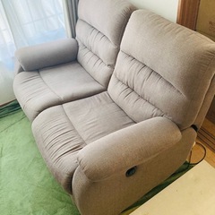 2人用電動布張りリクライニングソファ(ビリーバー3 MO布)