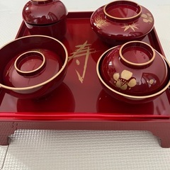 お食い初めセット（食器飾り箸歯固め石）の画像
