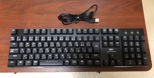 サンワサプライ メカニカルキーボード SKB-MK3BK ブラック