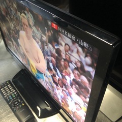 美品 2014年 シャープ 22型液晶テレビ LC-22K90HDMI BS Bキャスカード リモコン　の画像