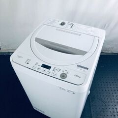 ID:se10782 シャープ SHARP 洗濯機 一人暮らし 中古 2021年製 全自動洗濯機 4.5kg べージュ 送風 乾燥機能付き ES-GE4E-C  【リユース品：状態A】【送料無料】【設置費用無料】