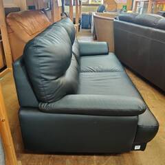 愛品倶楽部柏店】NITORI (ニトリ) ワイド2P合皮ソファ CATS3 BK Nシールド