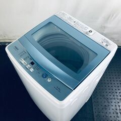 ID:sg218459 アクア AQUA 洗濯機 一人暮らし 中古 2018年製 全自動洗濯機 5.0kg ホワイト 送風 乾燥機能付き AQW-GS50F(W)  【リユース品：状態B】【送料無料】【設置費用無料】