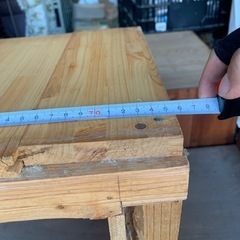 木製　踏み台の画像