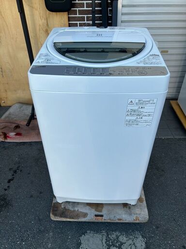 洗濯機 東芝 2019年 7kg AW-7G6【安心の3ヶ月保証★送料に設置込】自社配送時代引き可※現金、クレジット、スマホ決済対応※