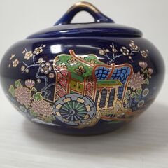 59/609 九谷焼　蓋つき小鉢 小物入れ【モノ市場知立店】