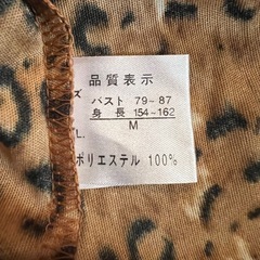 【新品】ベアトップ　レオパード　豹柄の画像