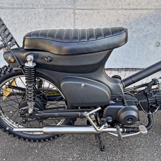 ホンダスーパーカブチョッパーマットブラック福岡市全国発送No.148