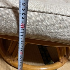 籐の椅子の画像