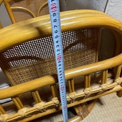 籐の椅子の画像