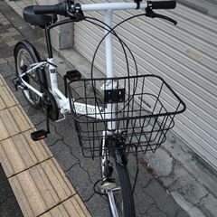GEO×CROSS[ジオクロス]20吋 折り畳み自転車 外装6段/ホワイト