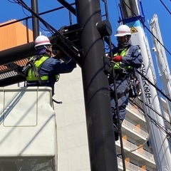外線電気工事　信号機の設置移設　街路灯照明設置　園内電気設備設置等の画像