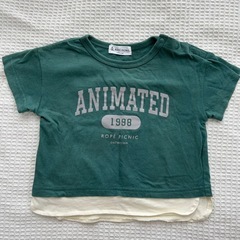 ポロシャツ　Tシャツ　緑　青　グリーン　ブルー　90 95 キッズ　こども　服の画像