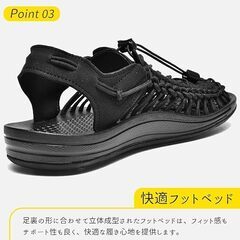 【価格交渉OK】 新品未使用 24.5cm スポーツサンダル レディース 滑り止め 速乾の画像