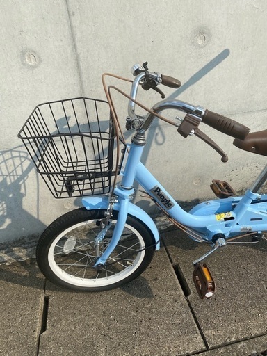 再値下げ‼︎people いきなり自転車16インチ ブルーグレー