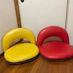 座椅子　2個セット　家具　イス　折りたたみ
