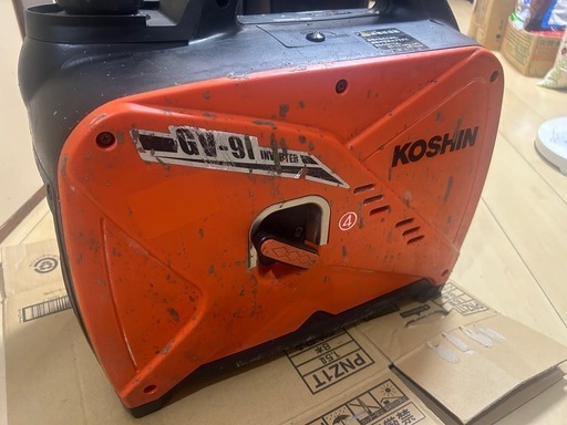 【実働整備済品】KOSHIN 工進　GV-9iインバーター式ポータブル発電機