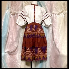 ꒰BOUTIQUE꒱民族衣装風 半袖 バルーンスリーブ ワンピースの画像