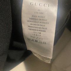 GUCCI / グッチ テクニカルジャージー 　パーカー　2WAY　スウェット　ジャカード ストライプ　メンズ　ブラック　size:XS【中古】の画像