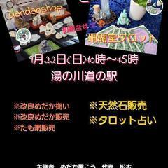 湯の川道の駅　めだか　天然石　タロット　等