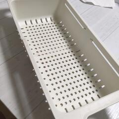 伸縮する水切りラックの画像