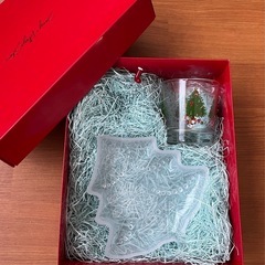 未使用　クリスマス　皿　グラス　ピックの画像