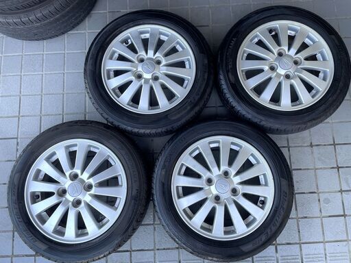中古★ダイハツ純正ホイールタイヤセット★155/65R14　6分山