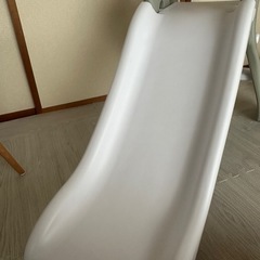 滑り台 おうちサイズ 白×グレーの画像
