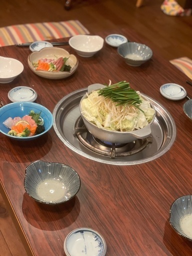 座卓　鍋用コンロ付き(都市ガス) 　木目調四本脚