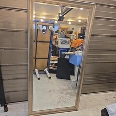 美品 塩川光明堂 シルエット ミラー J 大型 姿見 鏡 スタン...