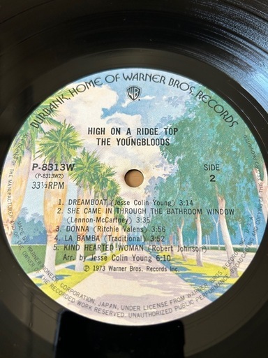 The YOUNGBLOODS - HIGH ON A RIDGE TOP レコード　LP