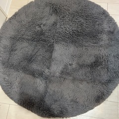 起毛ラグ　グレー