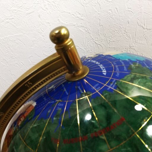 大型 高級天然石の地球儀/手作り工芸品/パワーストーン/天然石