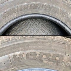 BS BRIDGESTONE V600 165R14LT 6PR 14インチ 夏タイヤ 4本 19年製 バリ溝 ADバン プロボックス サクシード等の画像