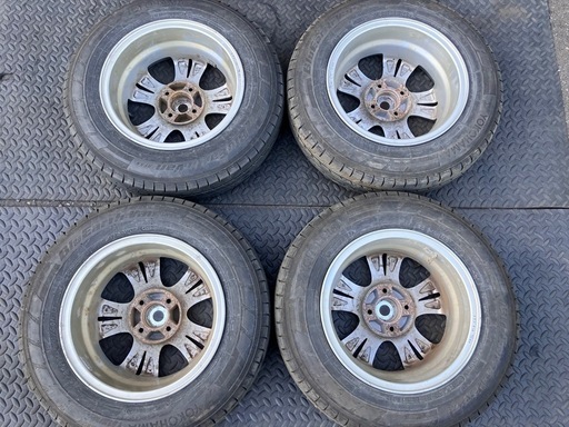 BluEarth Van RY55 2020年製 165/80R14 91/90N LT 社外アルミホイール付き 14インチ 5.5JJ ET38 PCD100 4H ADバン等