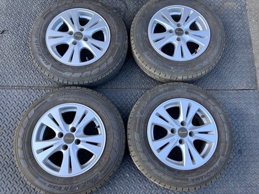 BluEarth Van RY55 2020年製 165/80R14 91/90N LT 社外アルミホイール付き 14インチ 5.5JJ ET38 PCD100 4H ADバン等
