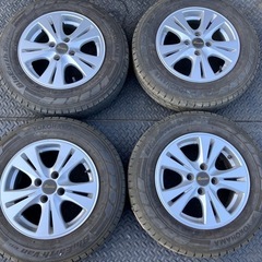 BluEarth Van RY55 2020年製 165/80R14 91/90N LT 社外アルミホイール付き 14インチ 5.5JJ ET38 PCD100 4H ADバン等