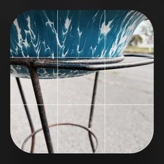 古道具 ホーロー洗面器 ウォッシュスタンド ガーデニング