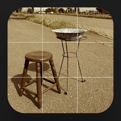 古道具 ホーロー洗面器 ウォッシュスタンド ガーデニング