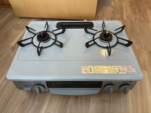【受け渡し決定】Rinnai グリル付きガステーブル　取扱説明書・ホース付き