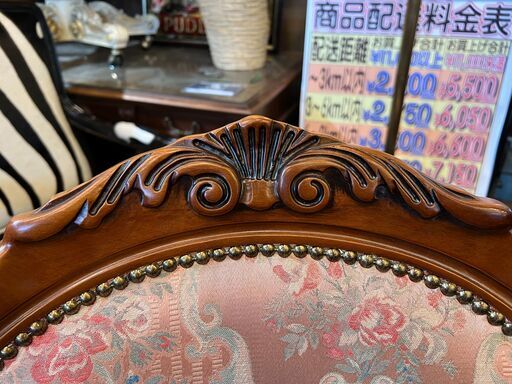 【愛品館八千代店】イタリア製　ロココ調　チェア　２脚セット